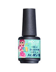 Verniz Gel Meu Querido Mês de Agosto 15ml - Meu Querido Mês de Agosto INOCOS