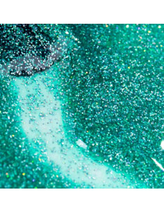Verniz Gel Verde Glitter Funk 15ml - Festival de Verão INOCOS 2