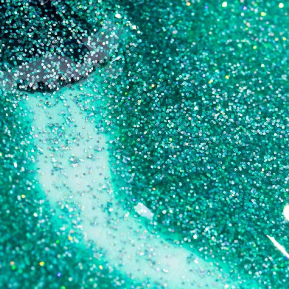 Verniz Gel Verde Glitter Funk 15ml - Festival de Verão INOCOS