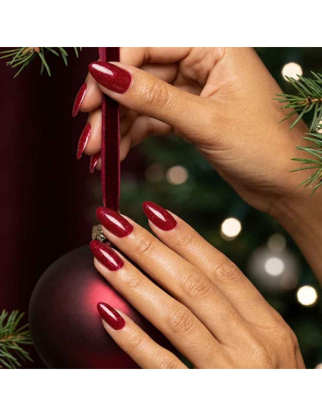 Andreia Gel Polish Celebration Edit CE4 – Vermelho Vibrante Cintilante 10,5 ml