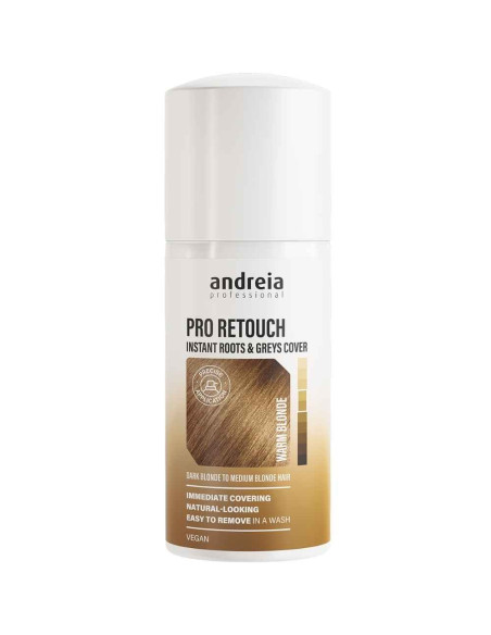 Andreia Professional Pro Retouch Loiro Quente – Spray de Cobertura de Raízes e Cabelos Brancos