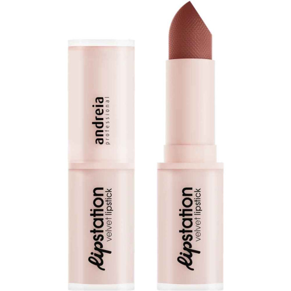 Andreia Professional Lipstation Velvet Lipstick 07 Cocoa Rush – Batom Aveludado FPS 30