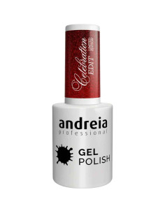 Andreia Gel Polish Celebration Edit CE4 – Vermelho Vibrante Cintilante 10,5 ml