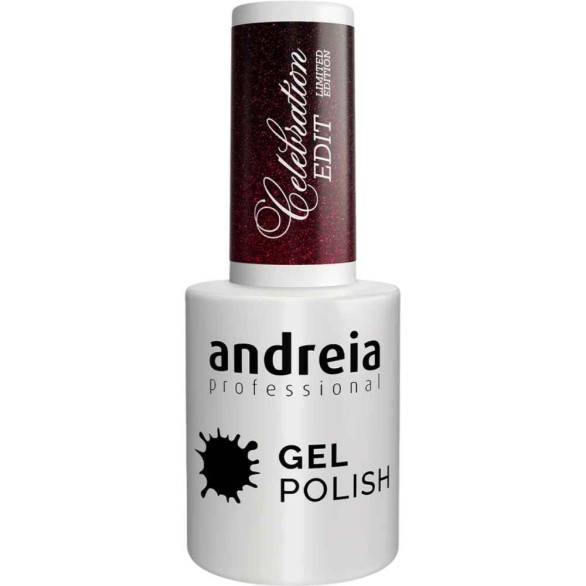 Andreia Gel Polish Celebration Edit CE5 – Bordeaux Intenso com Brilho 10,5 ml