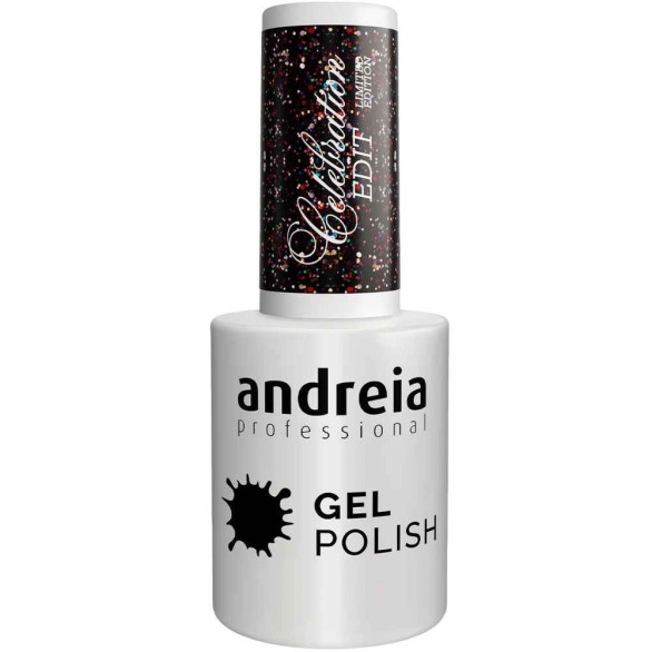 Andreia Gel Polish Celebration Edit CE6 – Cereja Negro Cintilante 10,5 ml