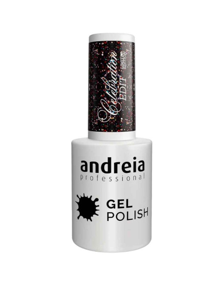Andreia Gel Polish Celebration Edit CE6 – Cereja Negro Cintilante 10,5 ml
