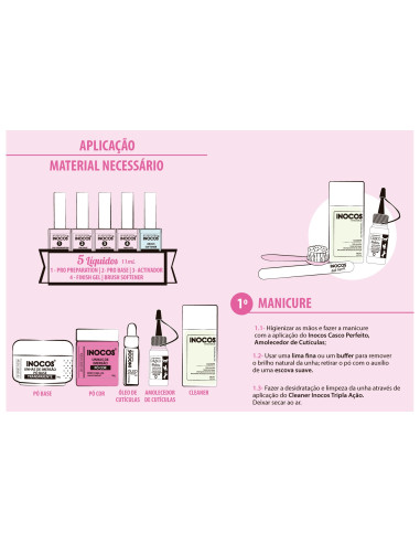 4 - Finish Gel 11ml Dipping System Inocos Dipping Powder Inocos