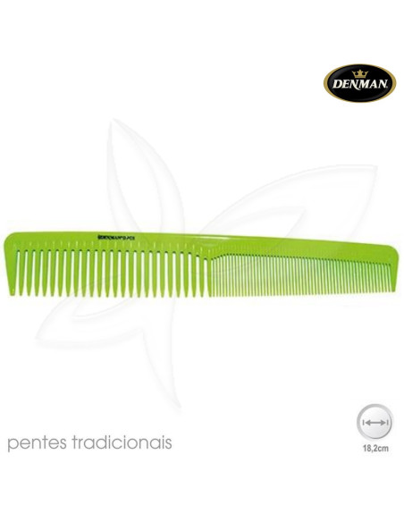 Pente Corte Verde 18.2cm Denman Pentes de Cabelo