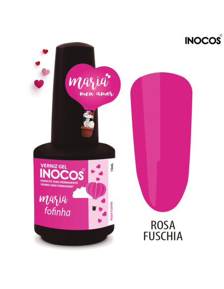 Maria Fofinha Verniz Gel 15ml - Coleção Maria Meu Amor - Inocos INOCOS Verniz Gel