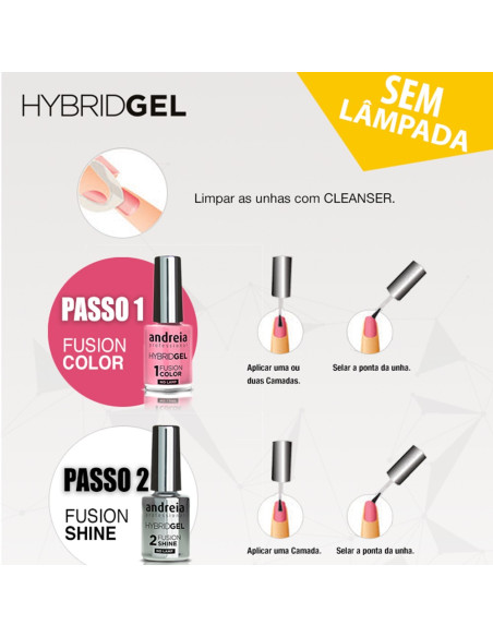 Andreia Hybrid Gel H83 - Fairy Tale Collection Castanho arroxeado metalizado Verniz Andreia Hybrid Gel
