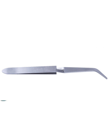 Pinça Inox para Unhas Curvatura C e Pestanas Stell Pro Tips Unhas