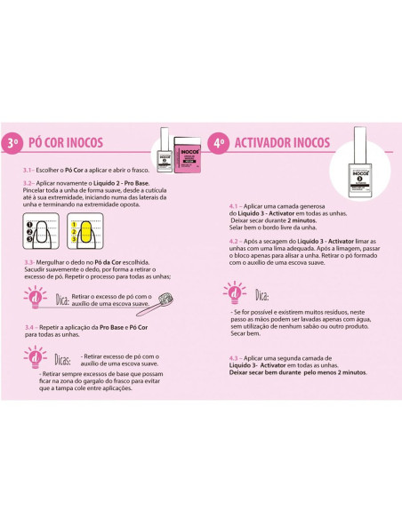 P29 Fogo, Fogo! Laranja 20g Perfect Powder 3 IN 1 Inocos Dipping Powder Inocos