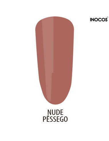 Maria Rechonchuda Verniz Gel Nude Pêssego 15 ml Inocos INOCOS Verniz Gel