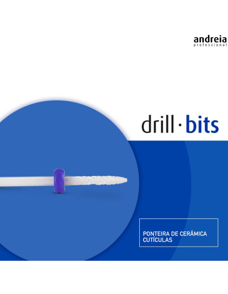 Ponteira Broca Unhas de Cerâmica Cutículas Andreia Equipamentos para Unhas Andreia