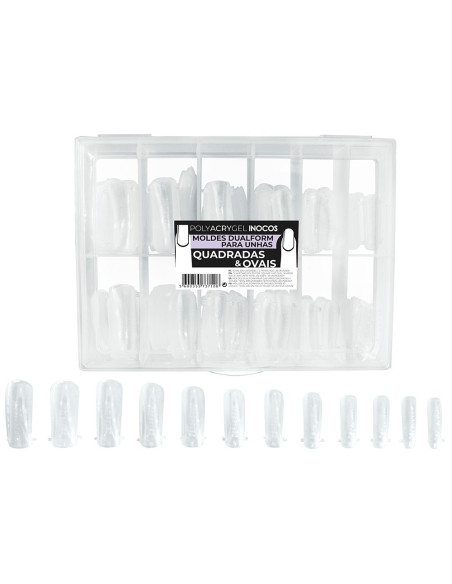 Moldes Dualform Quadradas&Ovais 12 Tam. - Polyacrygel Inocos INOCOS Acessórios