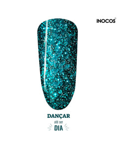 Verniz Gel Azul Glitter Oceano Dançar até ser Dia Inocos Maria à Solta INOCOS Verniz Gel 2