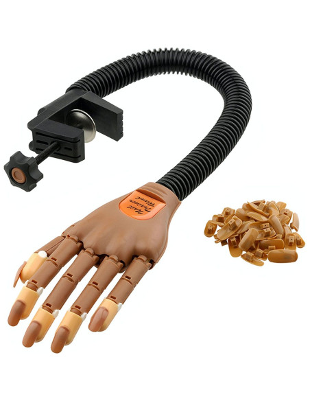 Mão de Treino Manicure Com Suporte de Mesa Instrumentos Apoio