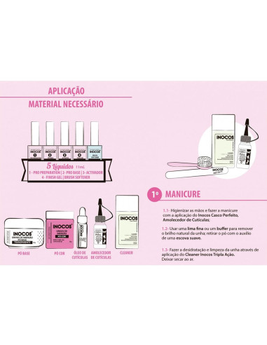 Base 05 Branco Iridiscente 20g Perfect Powder 3 IN 1 Inocos INOCOS Pó de Imersão