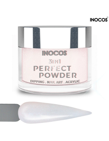 Base 05 Branco Iridiscente 20g Perfect Powder 3 IN 1 Inocos INOCOS Pó de Imersão