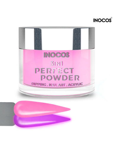 P12 Rosa Iluminado 20g Perfect Powder 3 IN 1 Inocos Dipping Powder Inocos