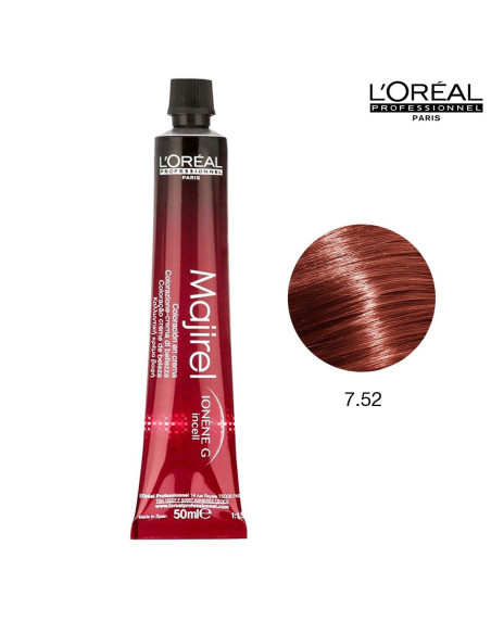 Majirel 7.52 Louro Acajou Irisado 50ml L'Oreal Profissional Majirel L'Oreal