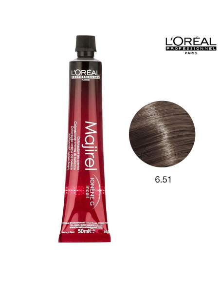 Majirel 6.51 Louro Escuro Acajou Cendré 50ml L'Oreal Profissional Majirel L'Oreal