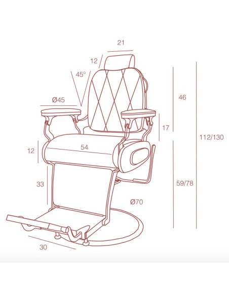 Cadeira de Barbeiro Gallant Cadeira de Barbeiro