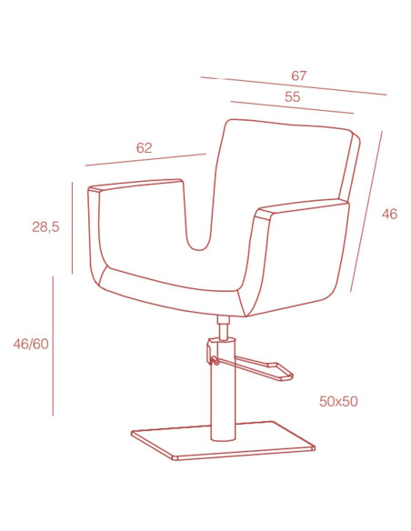 Cadeira de Cabeleireiro Hepburn Cadeira de Cabeleireiro
