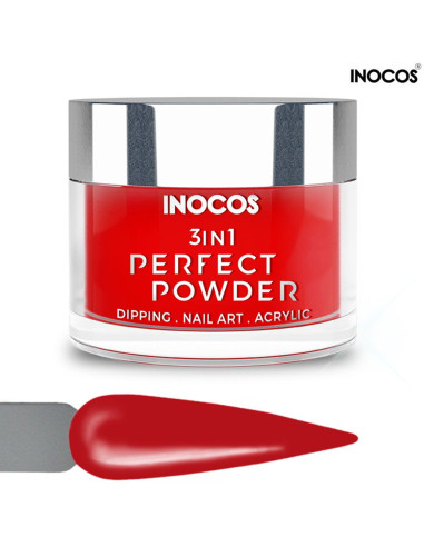 P37 Vermelho Veludo 20g Perfect Powder 3 IN 1 Inocos Dipping Powder Inocos