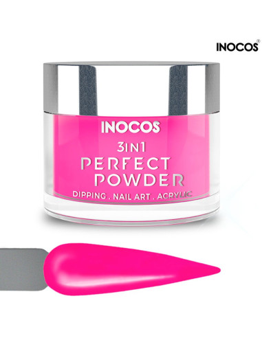 P24 Rosa Flamingo 20g Perfect Powder 3 IN 1 Inocos INOCOS Pó de Imersão