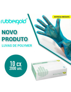 Luvas de Polymer Azul Sem Pó Tam. S - 10 Embalagens Loja de Cosméticos 2