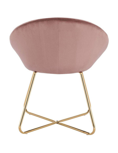 Cadeira Veludo Formato Oval Mobiliário Cabeleireiro