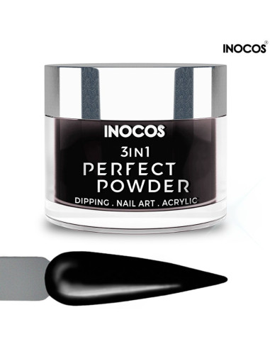 P66 Preto Pretíssimo 20g Perfect Powder 3 IN 1 Inocos Dipping Powder Inocos