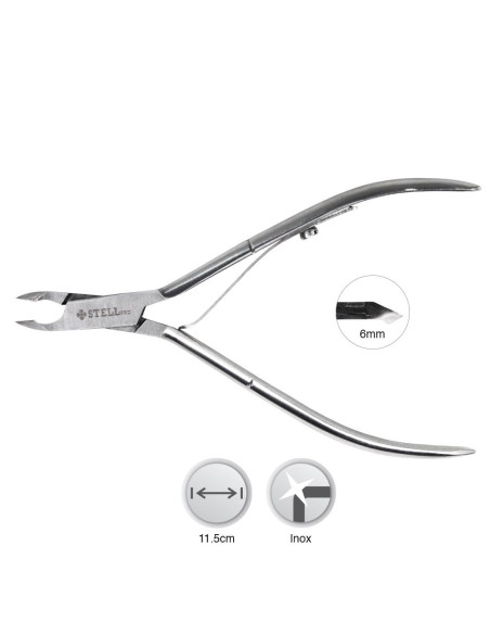 Alicate Cutículas 11.5cm - 6mm - Stell Pro Alicates para Unhas