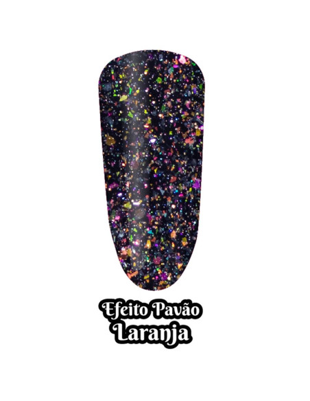 Laranja 15ml - Coleção Efeito Pavão INOCOS INOCOS Verniz Gel