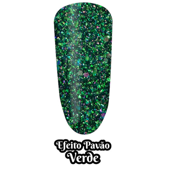 Verde 15ml - Coleção Efeito Pavão INOCOS INOCOS Verniz Gel
