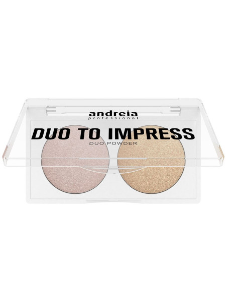 Iluminador em Pó - Duo to Impress - Andreia Makeup Andreia Maquilhagem Rosto