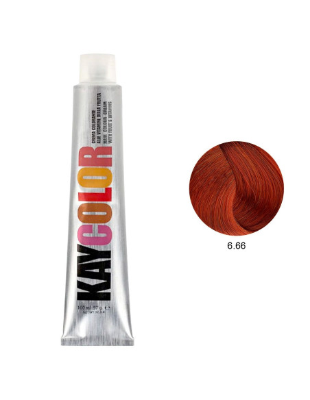 Coloração 6.66 Castanho Escuro Vermelho Intenso 100ml  - Kaycolor Kay Color