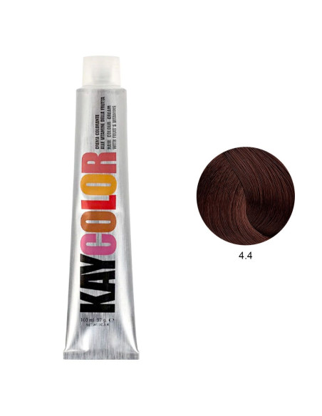 Coloração 4.4 Castanho Acobreado 100ml - Kaycolor Kay Color