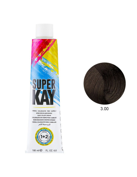 Coloração 3.00 Castanho Escuro 180ml - SuperKay SUPERKAY 