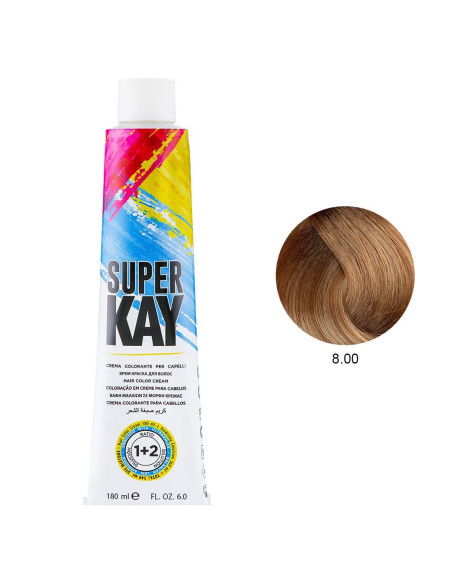 Coloração 8.00 Loiro Claro 180ml - SuperKay SUPERKAY 