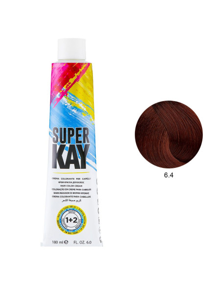 Coloração 6.4 Loiro Escuro Cobre 180ml - SuperKay SUPERKAY 