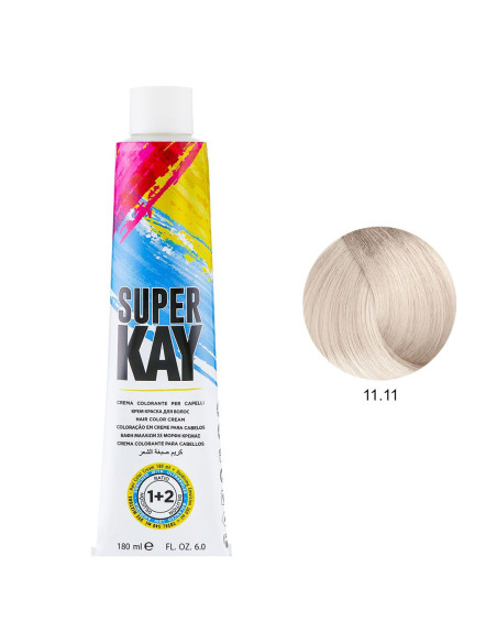 Coloração 11.11 Loiro Extra Super Platinado 180ml - SuperKay SUPERKAY 