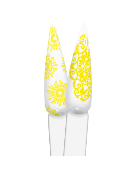 Gel de Estampagem Amarelo 8ml - Inocos INOCOS Nail Art