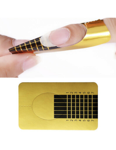 Moldes Retangulares para Unhas 500unid – Adesivos para Gel e Acrílico