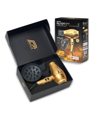 Secador Parlux Alyon Gold Edition - Secador com Difusor Magic Sense Profissional Secadores Parlux