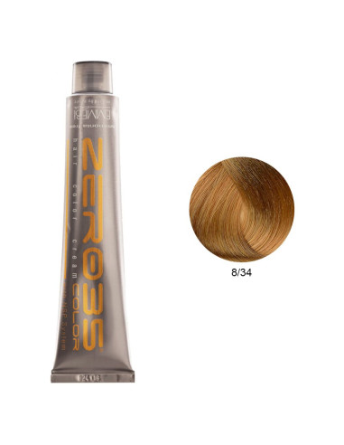 Coloração Sem Amoníaco 100ml - 8/34 Loiro Dourado Cobre Claro - Zero35 - Emmebi DESC Coloração da EMMEBI Italia