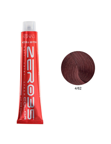 Coloração Hair-Tech 100ml - 4/62 Castanho Avermelhado Iridescente - Zero35 - Emmebi Coloração ZERO35COLOR