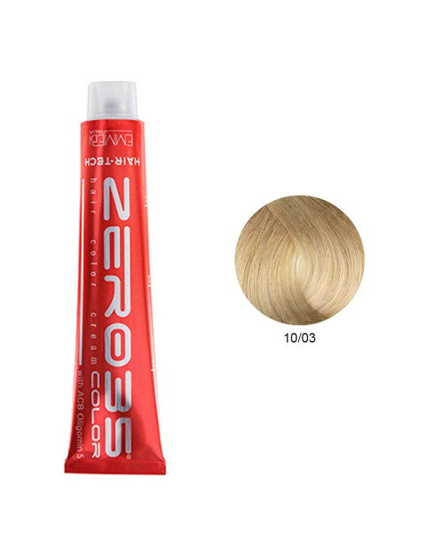 Coloração Hair-Tech 100ml - 10/03 Loiro Platinado - Zero35 - Emmebi DESC. | Coloração ZERO35COLOR | Zero35 Com Amoníaco