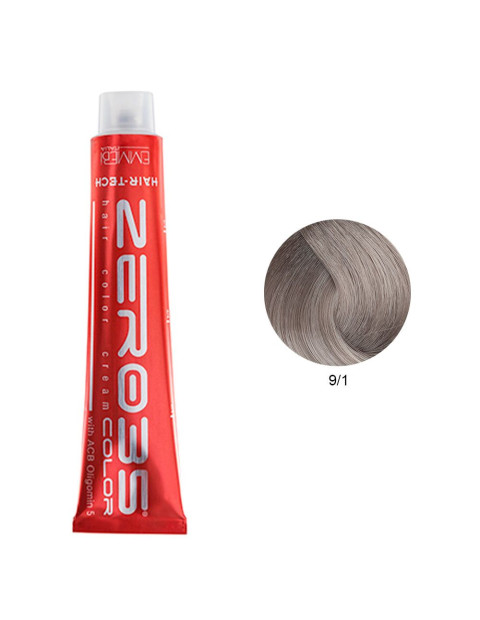 Coloração Hair-Tech 100ml - 9/1 Loiro Claríssimo Cinza - Zero35 - Emmebi | Coloração ZERO35COLOR | Zero35 Com Amoníaco
